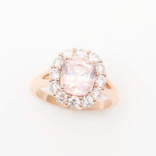Bague Saphir Padparadscha