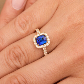 Bague Jaffna - Saphir Peacock 1.56 carats