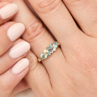 Bague Constellation - Saphir Teal 1.50 carats