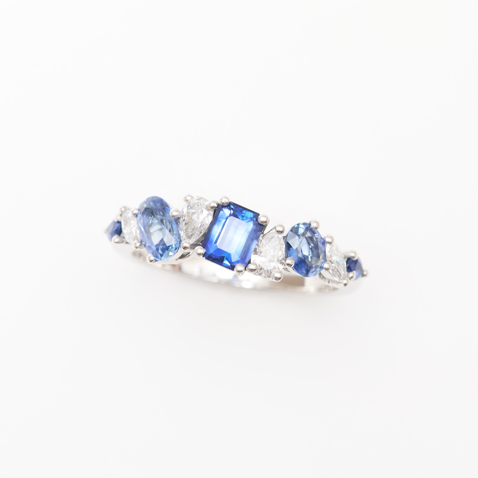 bague saphir bleu