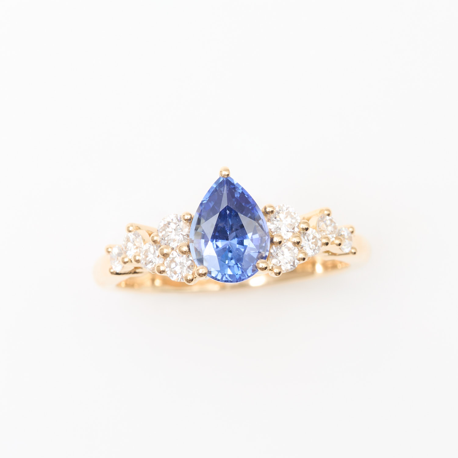 bague saphir cornflower