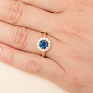 bague saphir teal