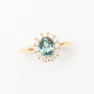 bague saphir teal