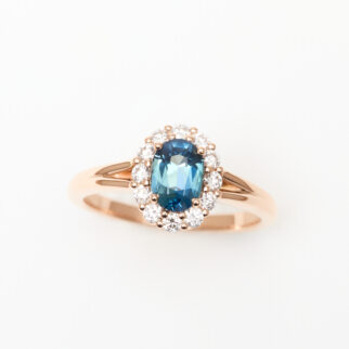 Bague Saphir Teal