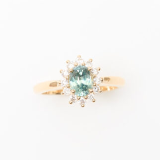 bague saphir teal