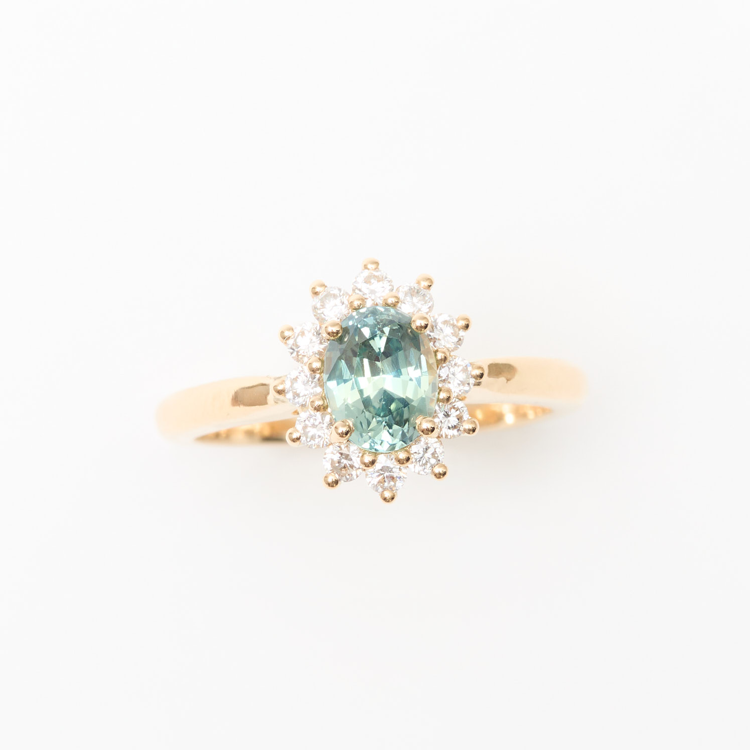 bague saphir teal