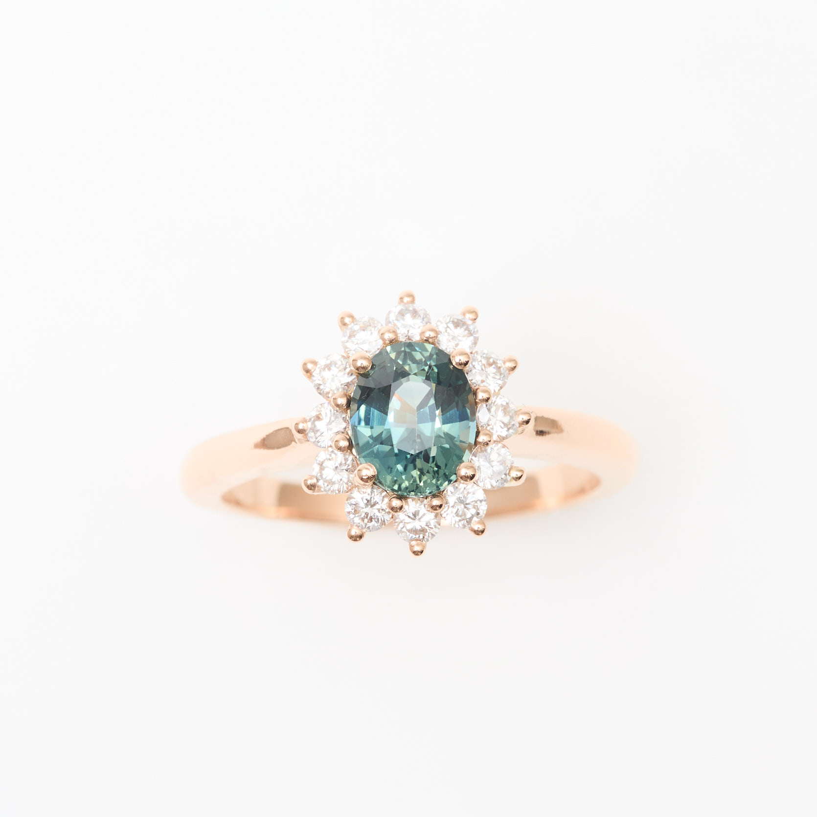 bague saphir teal
