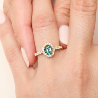 bague saphir teal