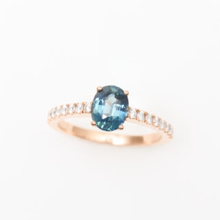 solitaire saphir teal