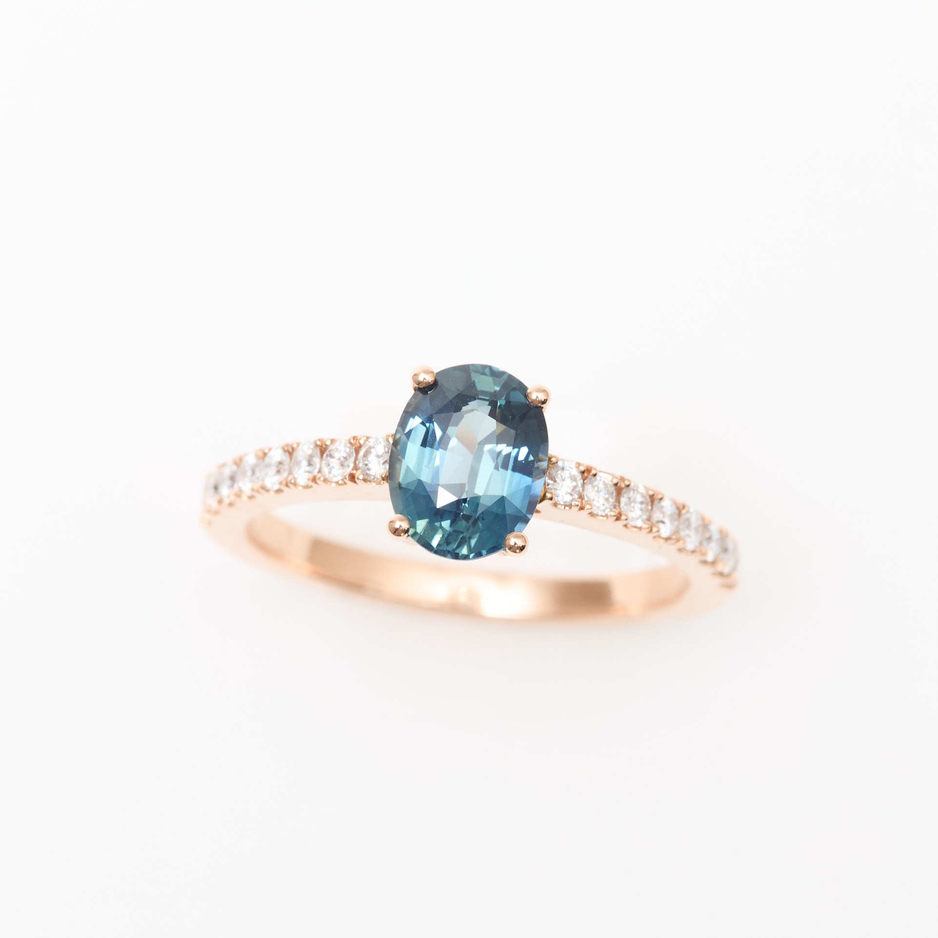 solitaire saphir teal