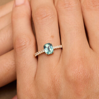 Bague Saphir Teal
