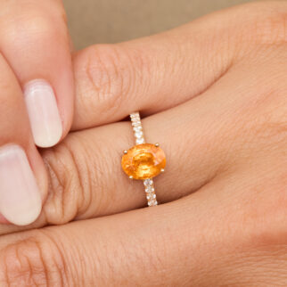 Bague Trinco - Grenat Mandarin 2.20 carats