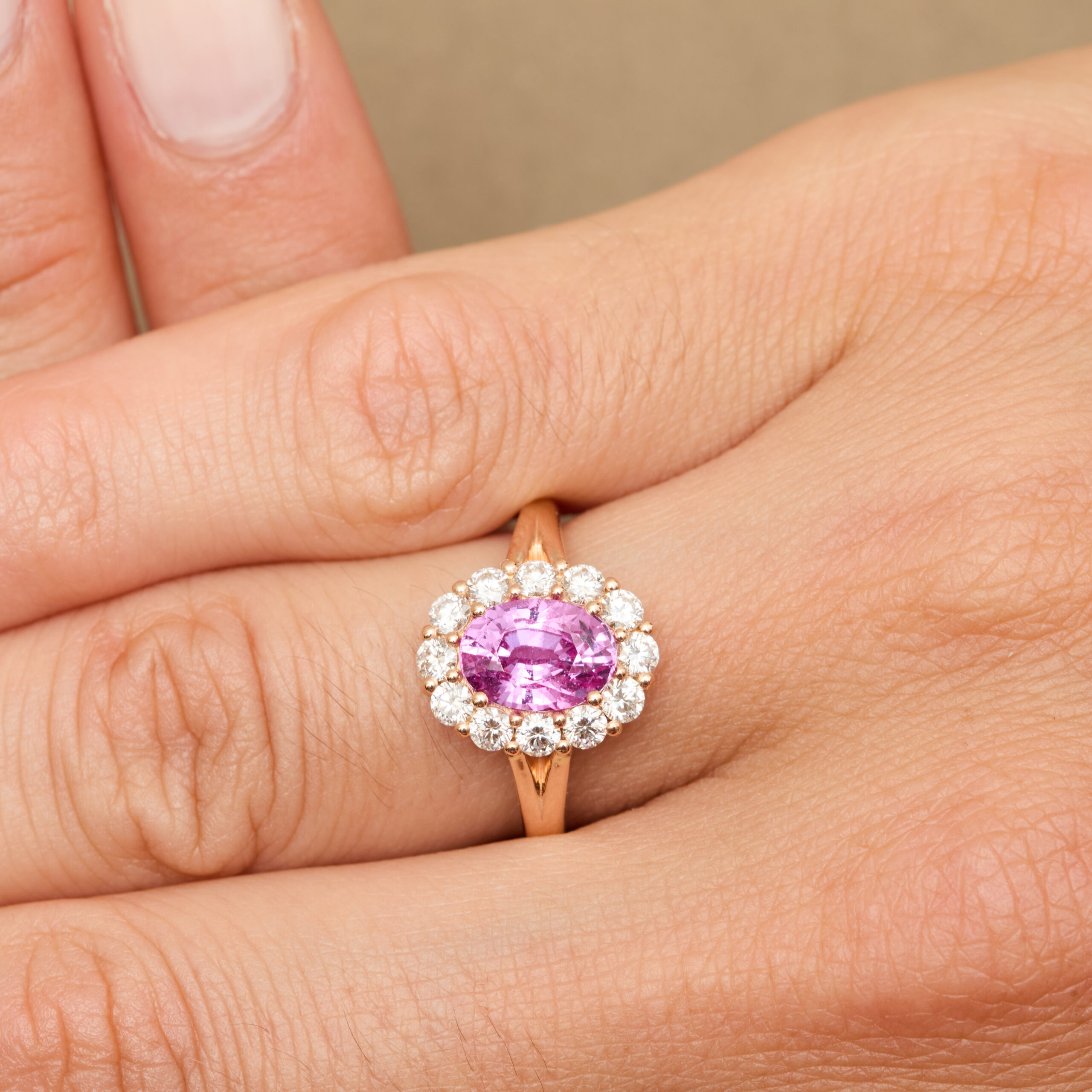Bague Saphir Rose