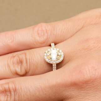 Bague Jaffna - Saphir Jaune 1.40 carats