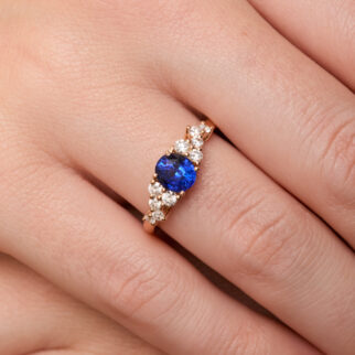 Bague Horana - Saphir Peacock 1.12 carats