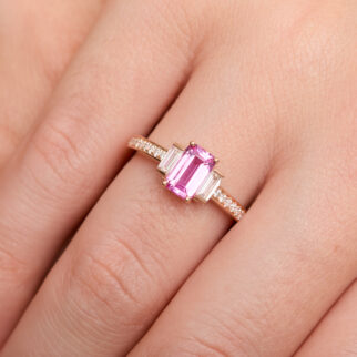Bague Elahera - Saphir Rose 0.96 carats