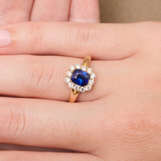 Bague Saphir bleu