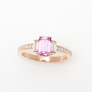 Bague Saphir rose