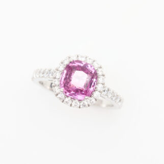 Bague saphir rose