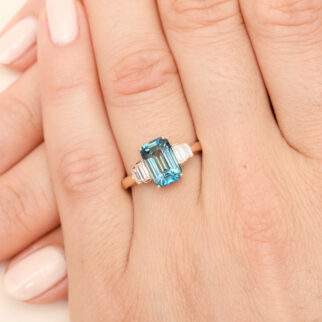 Bague Saphir Teal