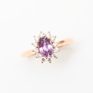 Bague Saphir rose