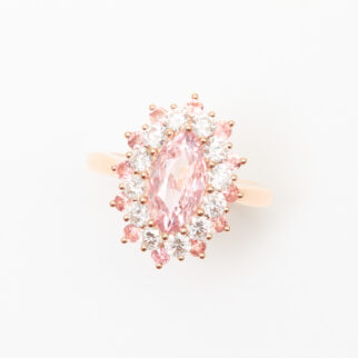 Bague Saphir Padparadscha