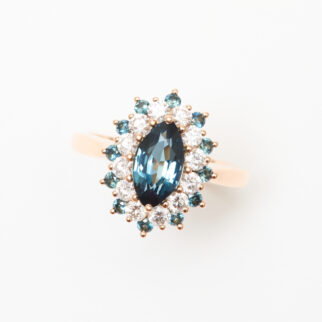 Bague Saphir Teal