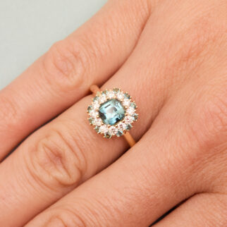 Bague Saphir Teal