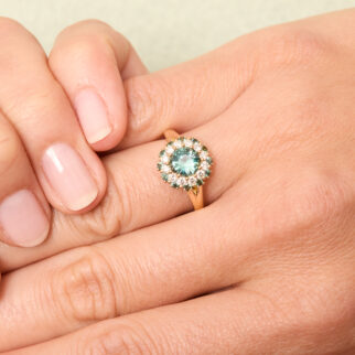 Bague Saphir Teal