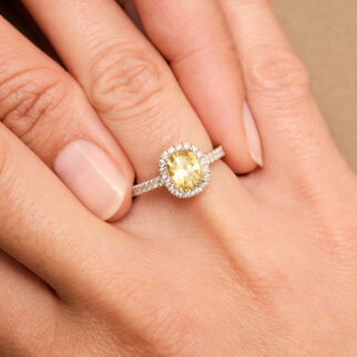 Bague Saphir Jaune