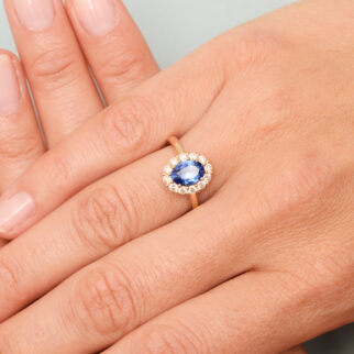 Bague Saphir Bleu