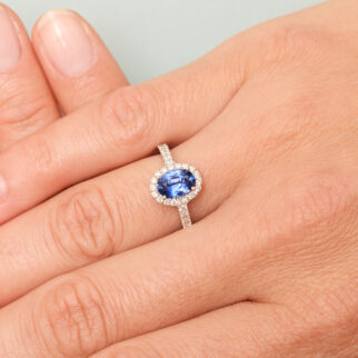 Bague Saphir Bleu