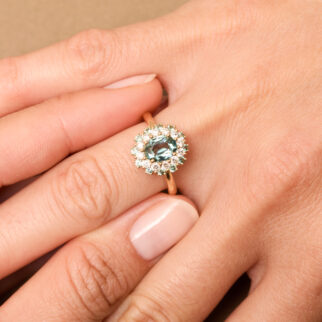 Bague Saphir Teal