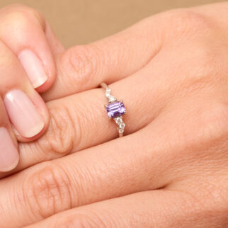 Bague Saphir Violet
