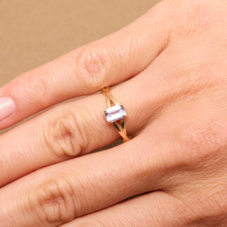 Bague Rosa - Saphir Rose Pastel 0.74 carats